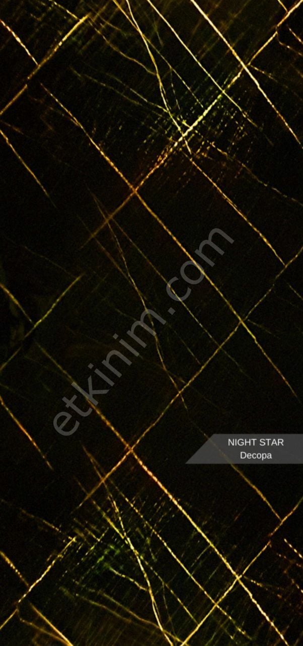 Night Star Mermer Desenli Pvc Duvar Paneli 122*244cm