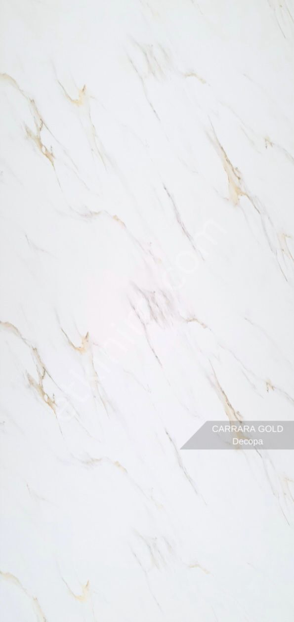 Carrara Gold Mermer Desenli Pvc Duvar Paneli 122*244cm