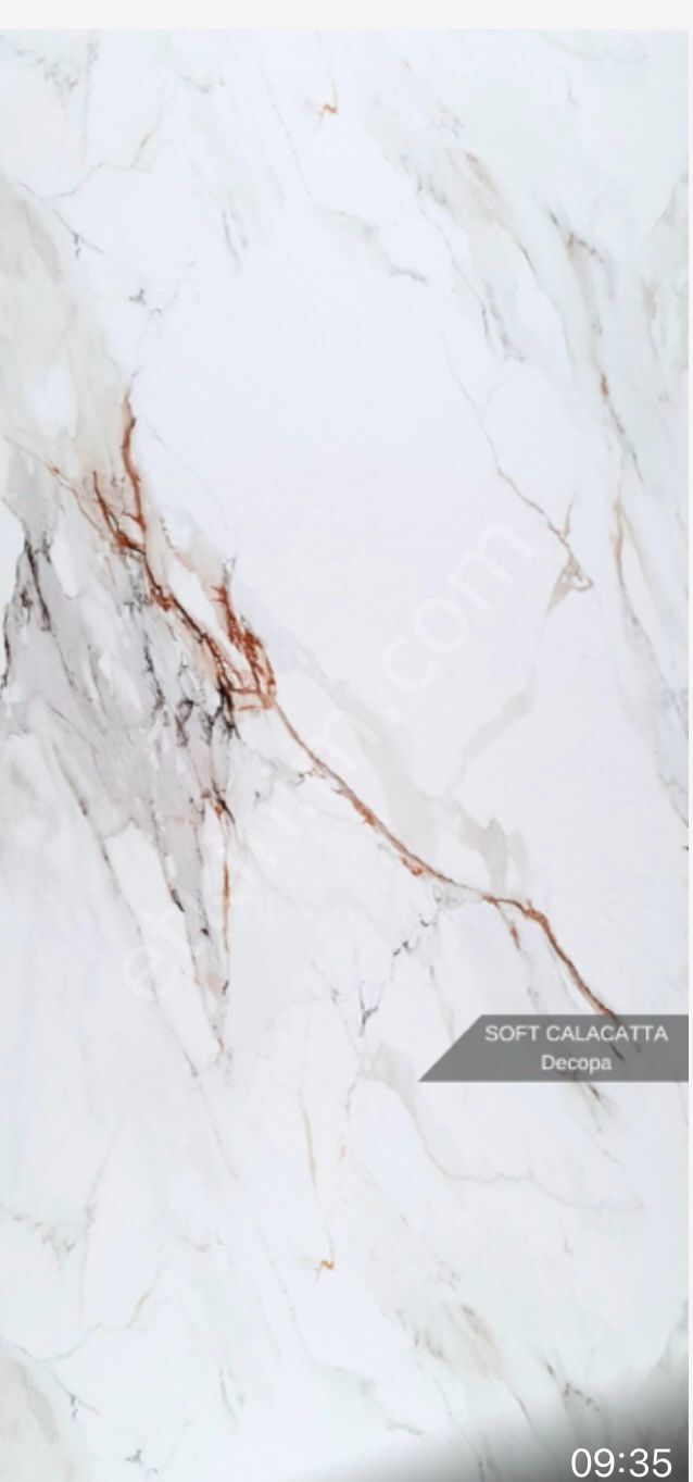 Soft Calacatta Mermer Desenli Pvc Duvar Paneli 122*244cm