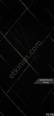 Sahara Black Mermer Desenli Pvc Duvar Paneli 122*244cm