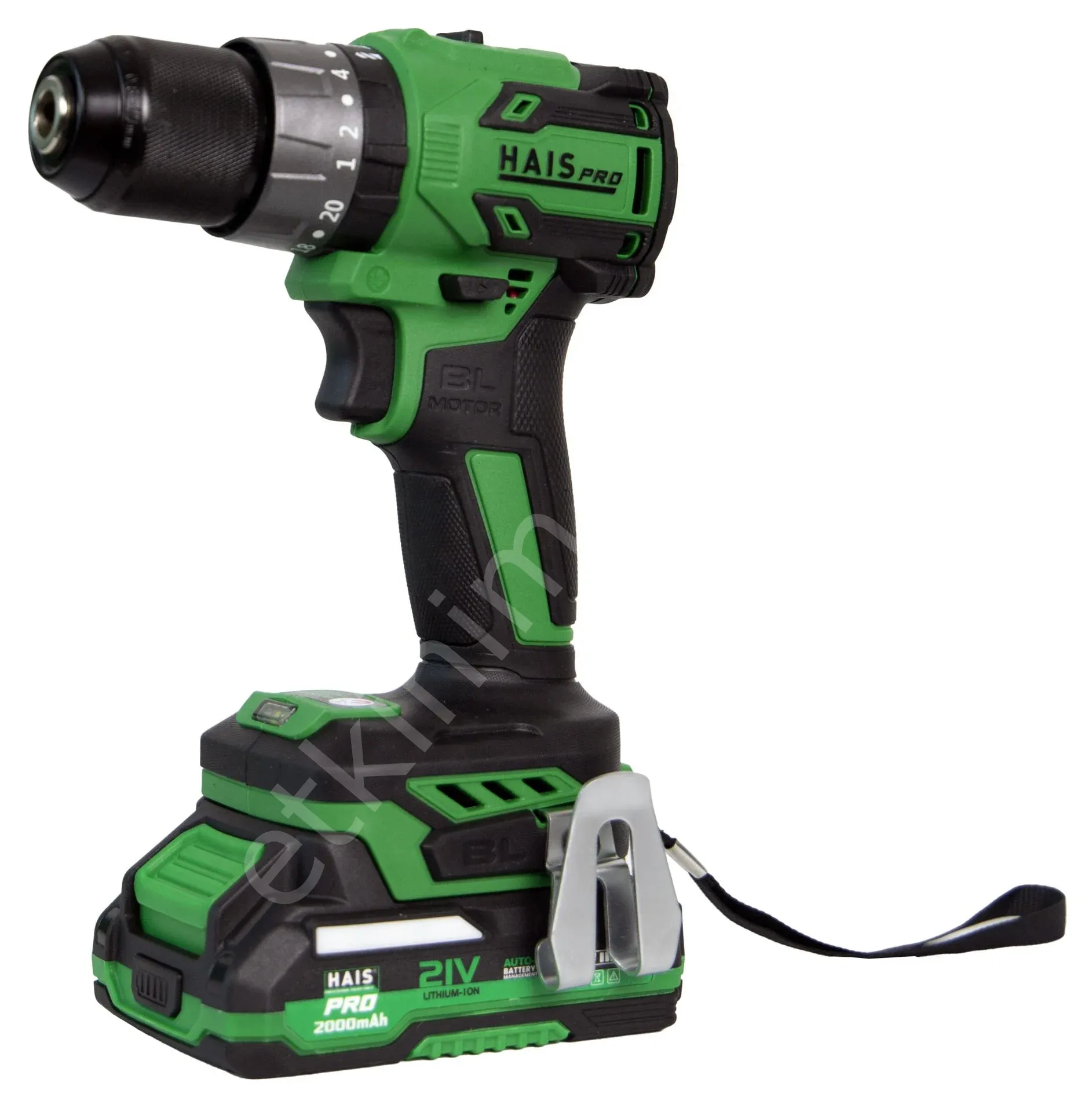 HAİS PRO Profesyonel Darbeli Vidalama Matkap 21 V 2.0 Ah Çift Akülü RB-DB2102