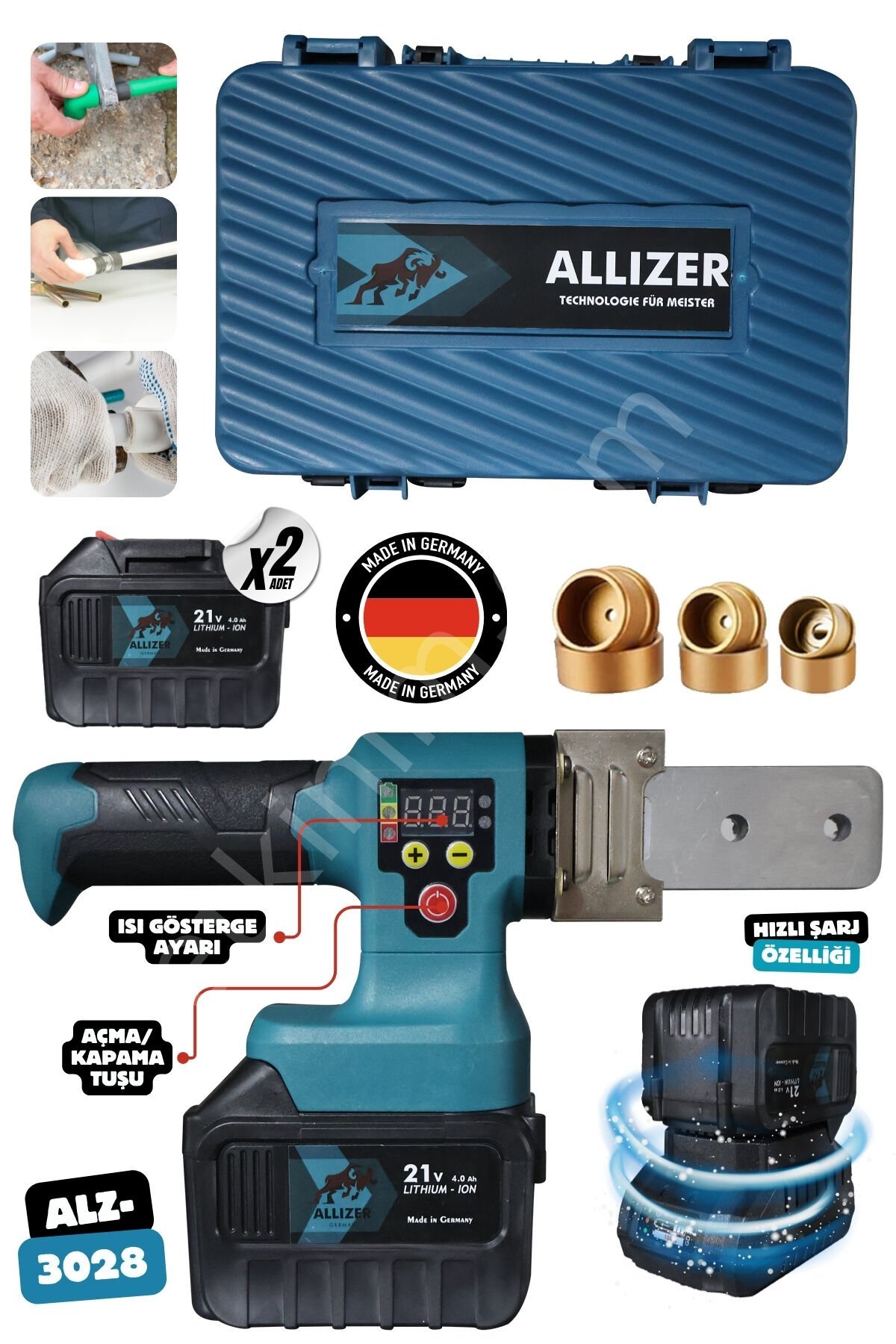 ALLİZER Şarjlı Boru Kaynak Makinesi