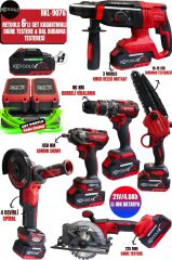RETOOLS 6 LI SET KIRMIZI ( DAİRE TESTERE + DAL BUDAMA )