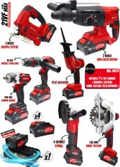 RETOOLS 7’li Set Kırmızı ( Dekupaj+Daire Testere+Tilki Kuyruğu)