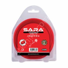 SARA Tırpan Misinası Kırmızı 3.00 MM X 56 MT