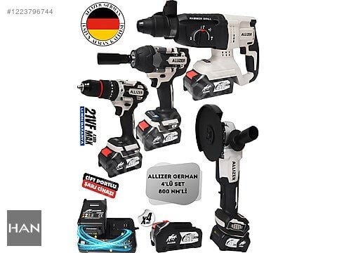ALZ-3066 - ALLİZER 4'LÜ SET GRİ