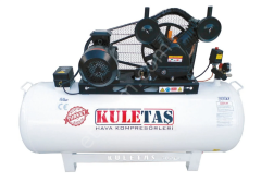 KULETAŞ 300 LT HAVA KOMPRESÖR 5,5HP 12 BAR 380W. * ÇİFT PİSTONLU