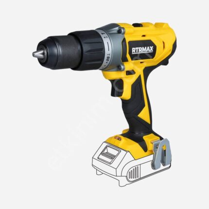RTRMAX SARJLI DARBELİ MATKAP 18V SOLO MAKİNA * RTX1820B