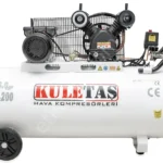 KULETAŞ 200 LT HAVA KOMPRESÖR 3HP 8 BAR 220W. * ÇİFT PİSTONLU