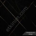 Sahara Black Mermer Desenli Pvc Duvar Paneli 122*244cm