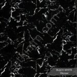 Black White Mermer Desenli Pvc Duvar Paneli 122*244cm