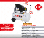 KULETAŞ 50 LT HAVA KOMPRESÖR 2HP - Görsel 2